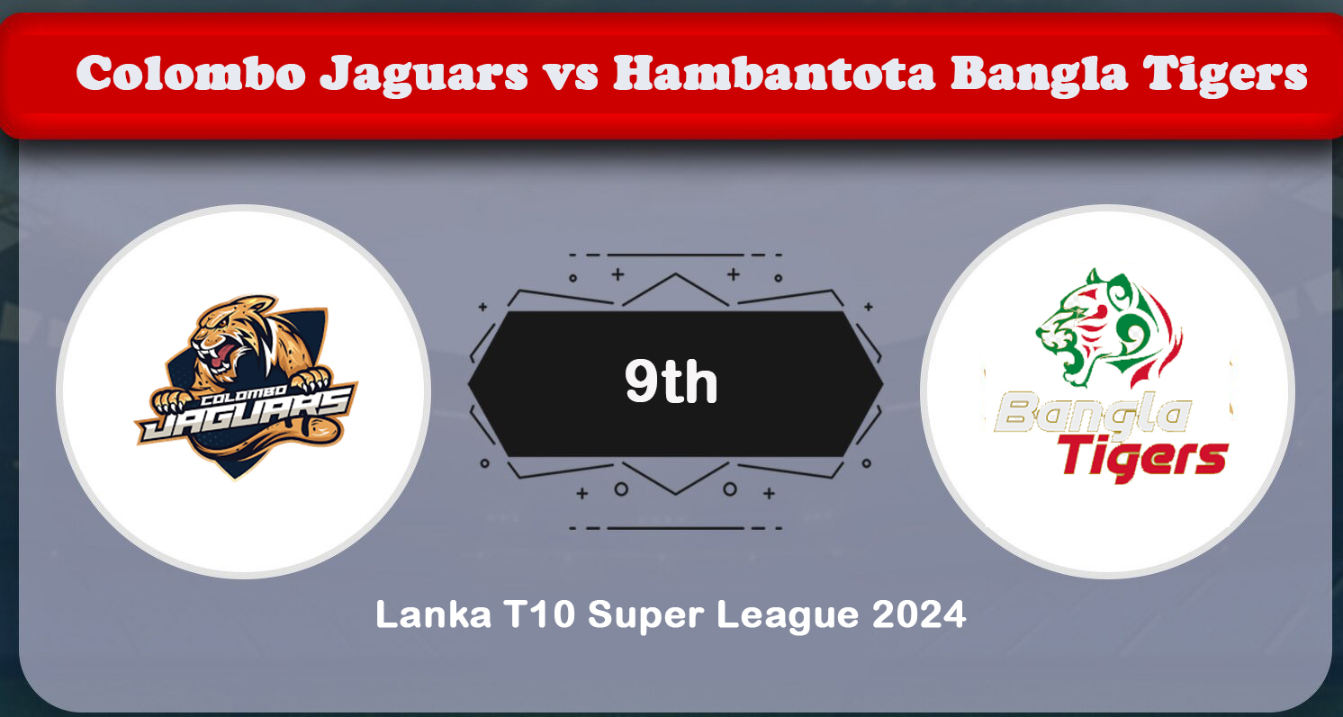 Colombo Jaguars vs Hambantota Bangla Tigers: 9th Match Preview & Prediction – Lanka T10 Super League 2024