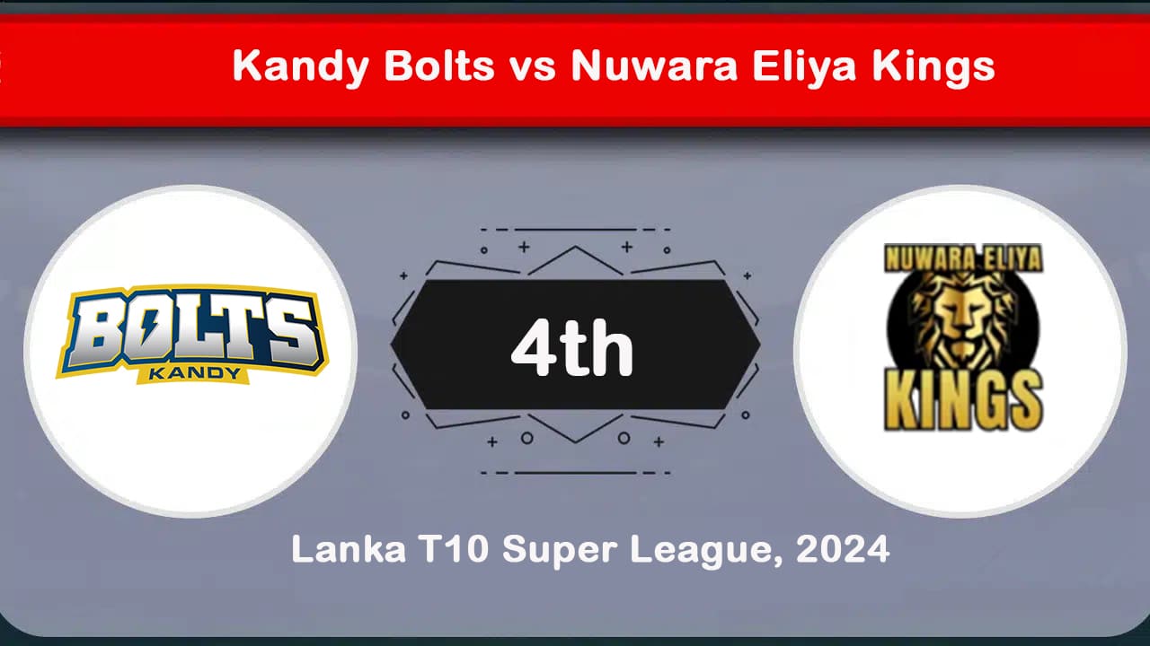 Kandy Bolts vs Nuwara Eliya Kings, 4th Cricket Match Preview & Prediction