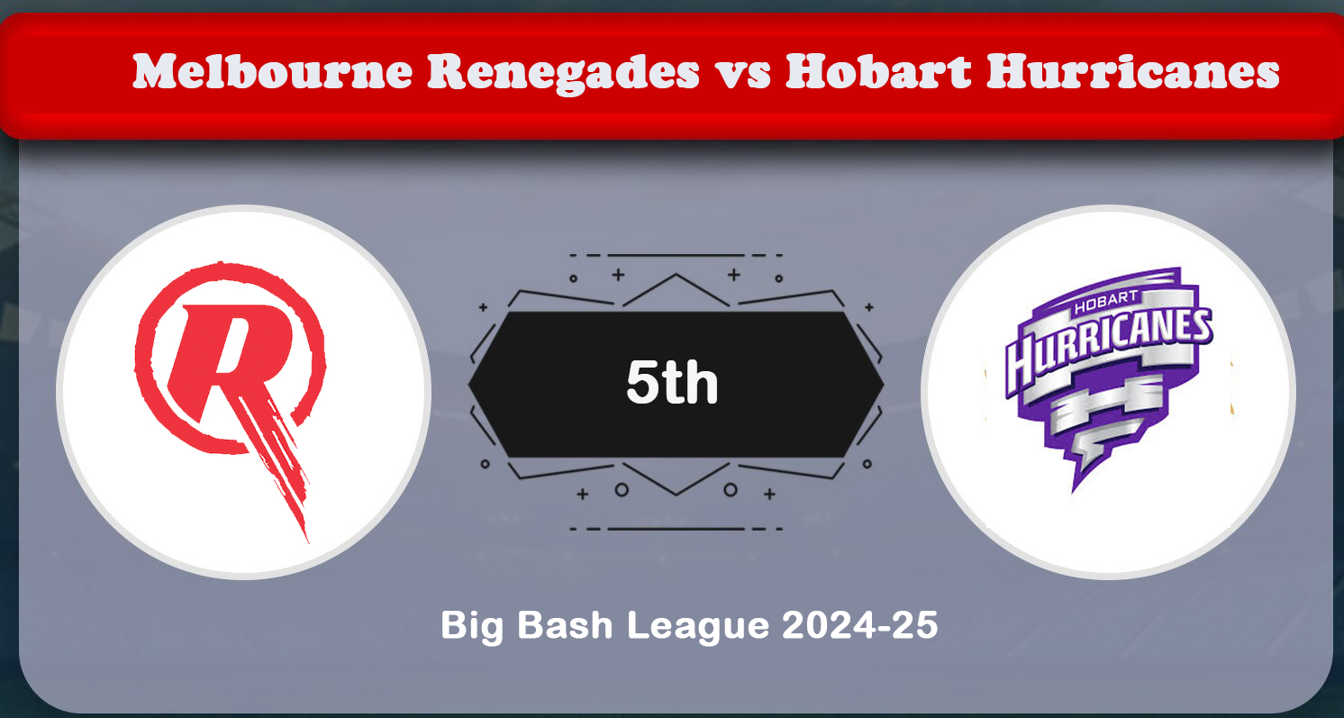 Melbourne Renegades vs Hobart Hurricanes: 5th Match Preview & Prediction (BBL 2024-25)