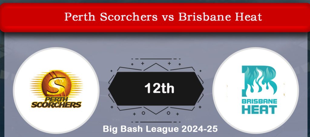 Perth Scorchers vs Brisbane Heat: 12th Match Preview & Prediction – Big Bash League 2024-25